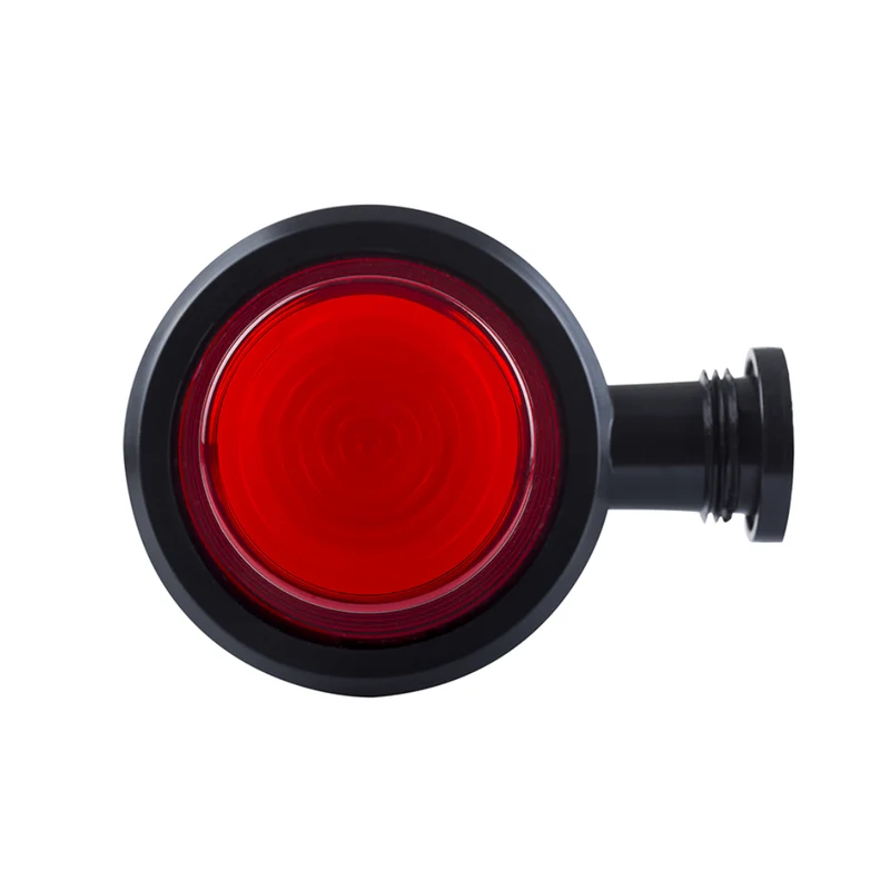 Feu de position court à LED danois style rétro / Lentille néon rouge et blanche