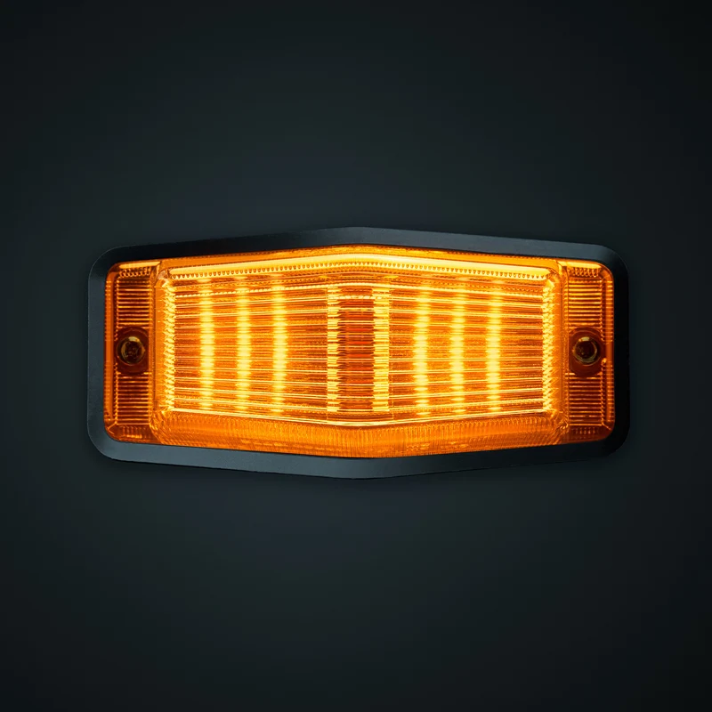 Guirlande lumineuse LED à double brûleur avec stroboscope et lentille ambrée