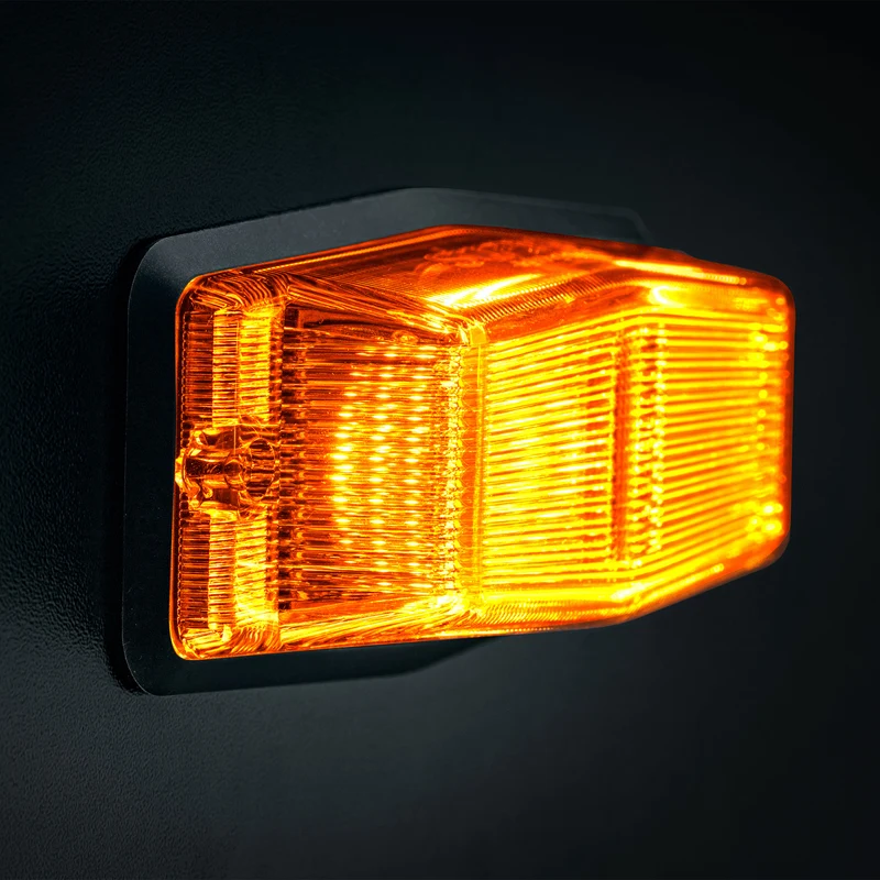 Guirlande lumineuse LED à double brûleur avec stroboscope et lentille ambrée