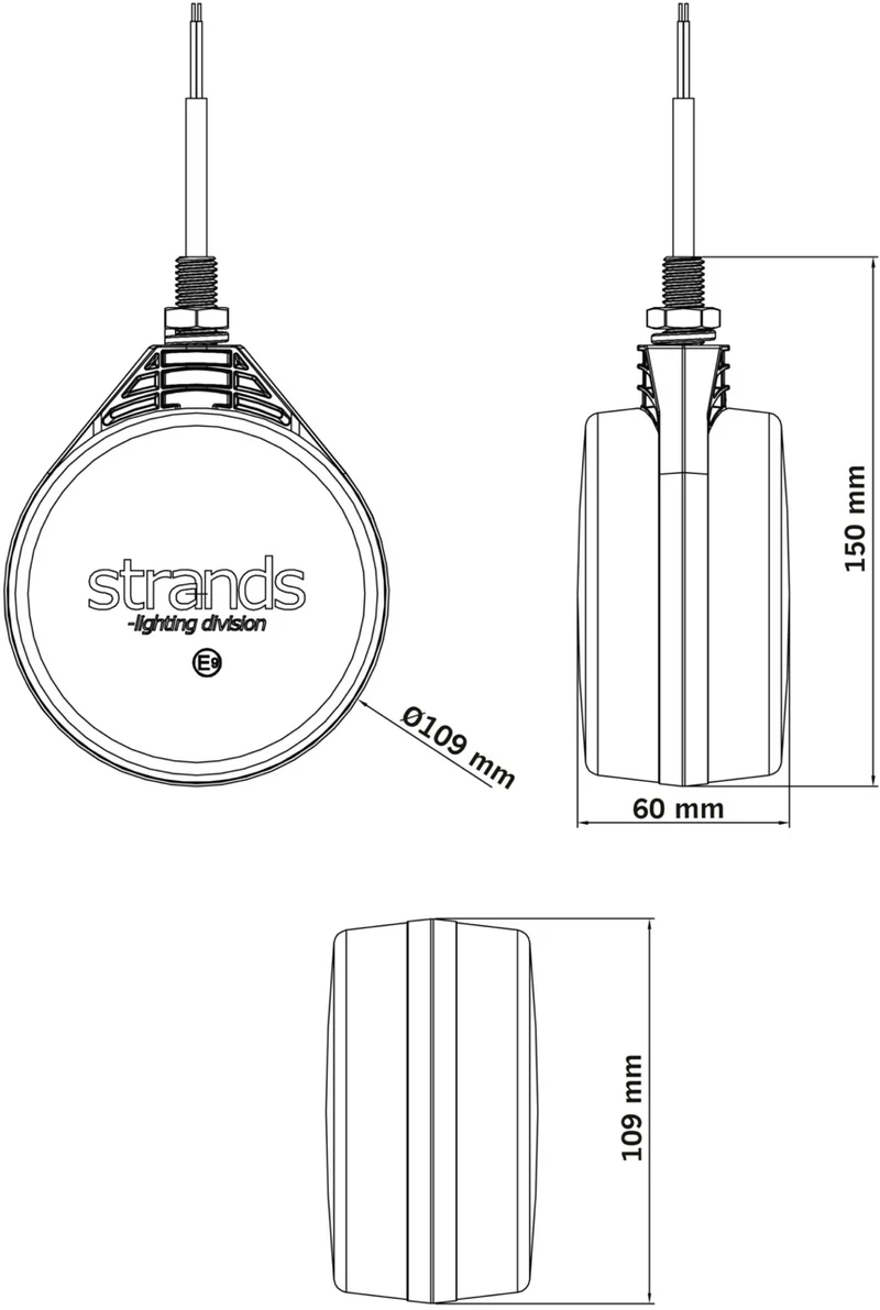 Guirlande lumineuse STRING FOR9T en forme de sucette espagnole / LED ambre, blanche et rouge