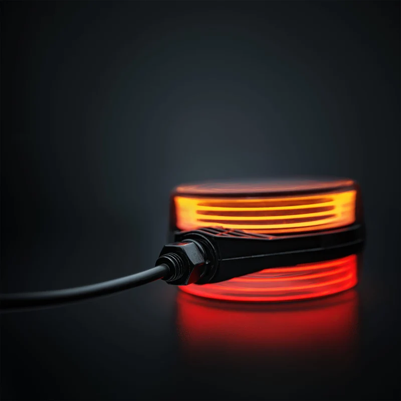Guirlande lumineuse STRING FOR9T en forme de sucette espagnole / LED ambre, blanche et rouge