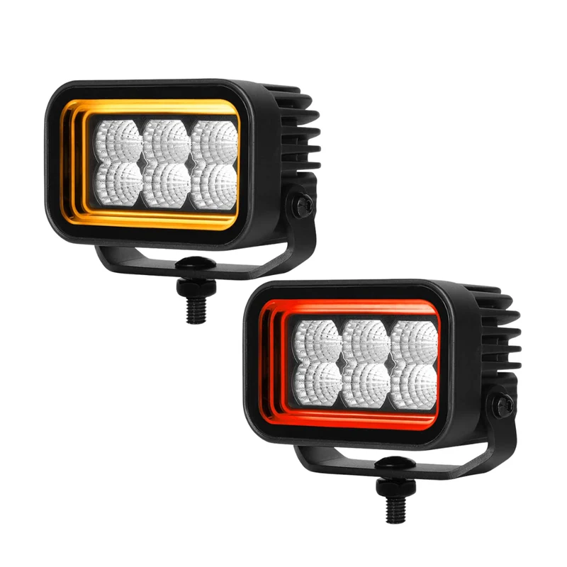 Lampe de travail rectangulaire Boreman Cube à effet tunnel 30 W / bicolore