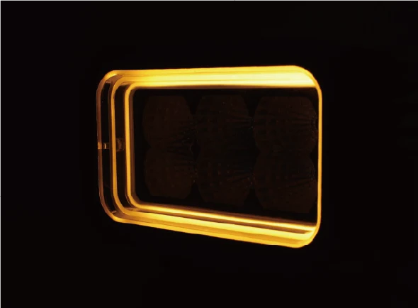 Lampe de travail rectangulaire Boreman Cube à effet tunnel 30 W / bicolore
