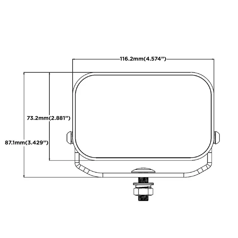 Lampe de travail rectangulaire Boreman Cube à effet tunnel 30 W / bicolore