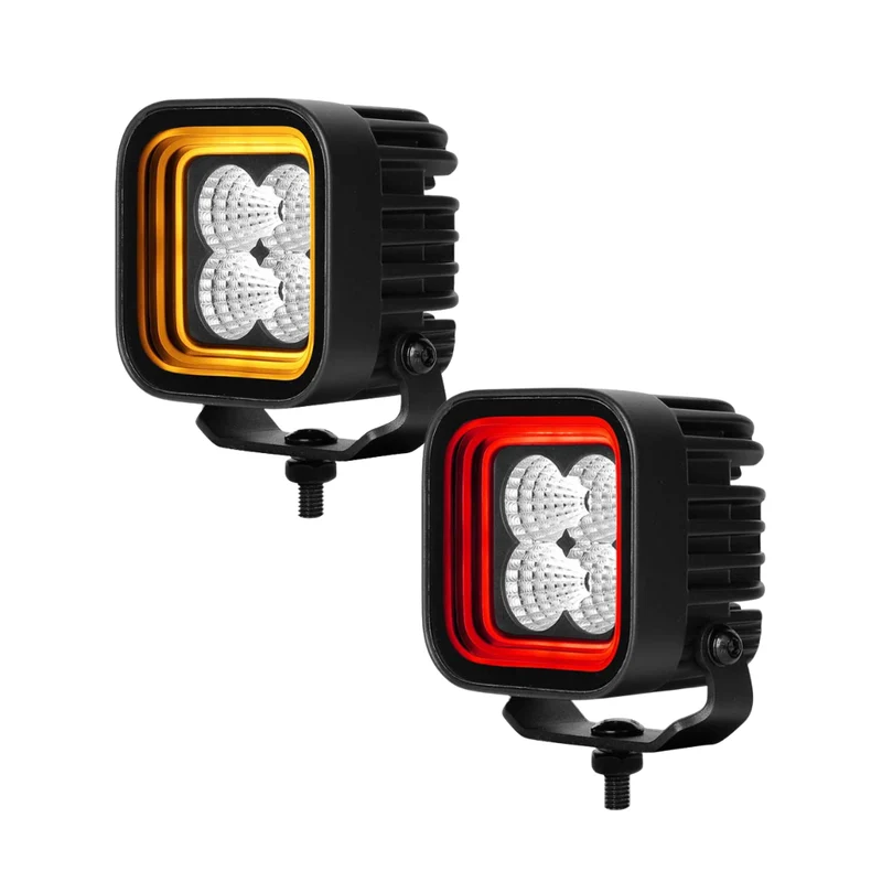 Lampe de travail Boreman Cube à effet tunnel 30 W / bicolore