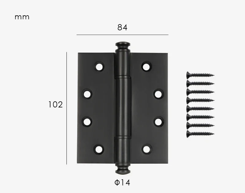 Charnière pour porte de meuble Noir