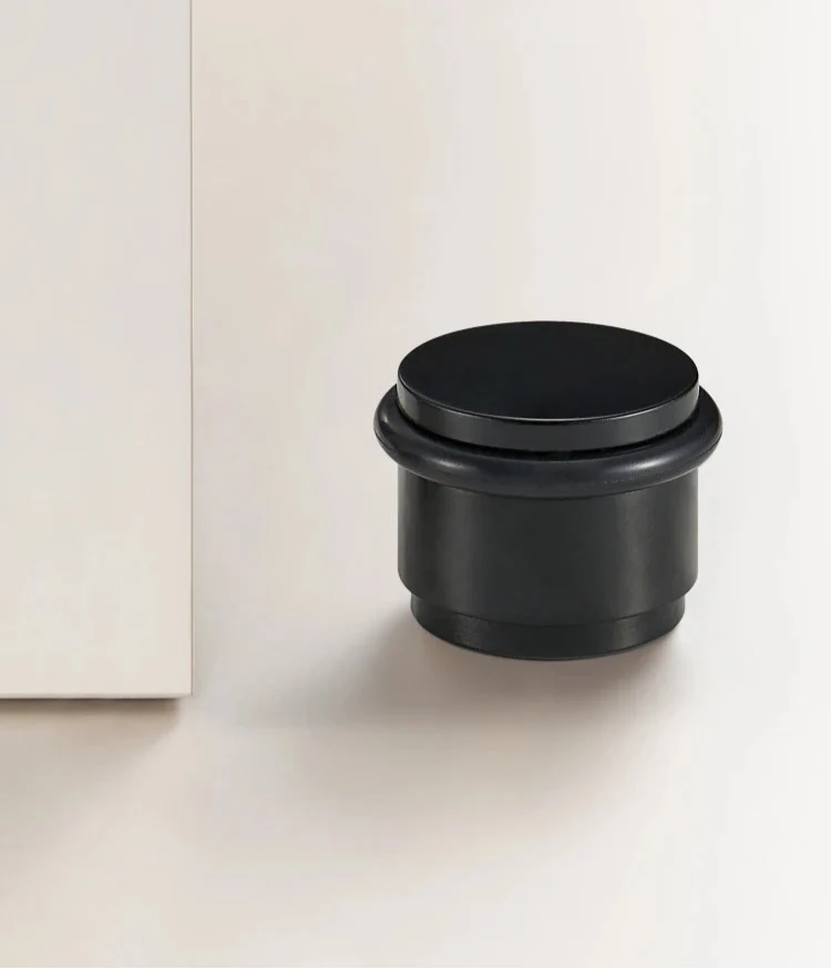 Butoir de porte lisse Noir