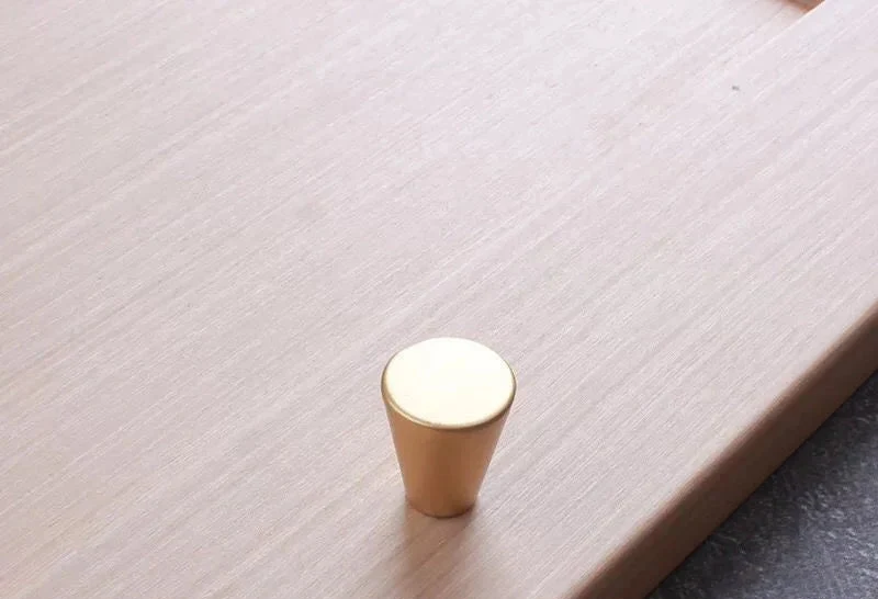 Bouton de porte classique Or brossé