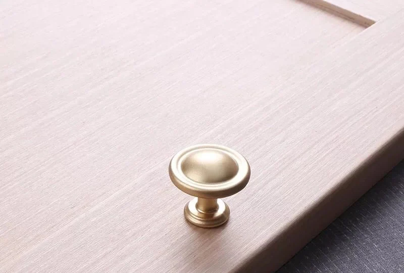 Bouton de porte vintage Or brossé