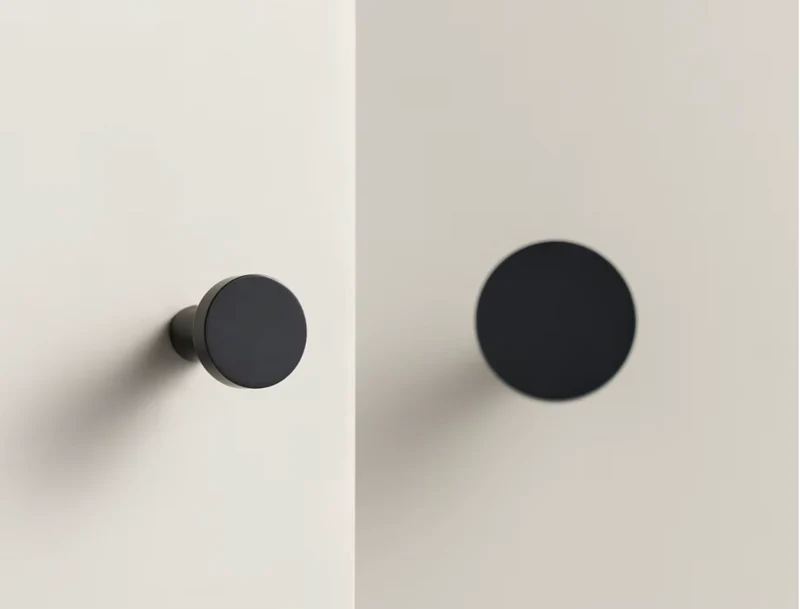 Bouton de meuble classique Noir