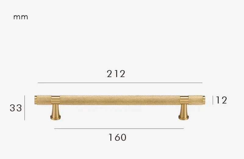 Poignée de porte pour meuble en Laiton