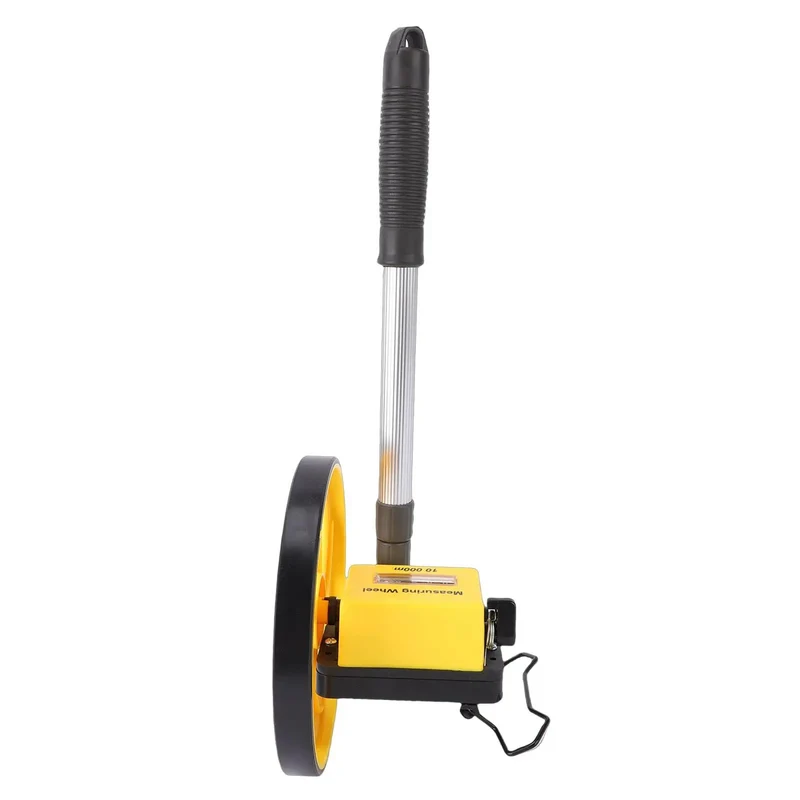 Real Deal 8 Inch Digital Measuring Wheel With Telescopic Handle For Landscaping And Construction Site Navigation High Accuracy Gear Driven Counter Built Tough And Straight Up Reliable No Sweat Setup For Flat Sloped Or Curved Surfaces
