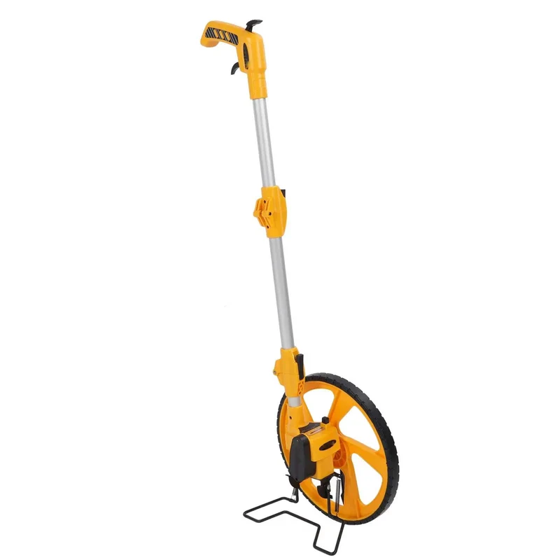 Heavy Duty Portable Measuring Wheel For Outdoor Renovation And Paving With Straight Up To Nine Thousand Nine Hundred Ninety Nine Meter Accuracy Rugged Walk The Yard Tool