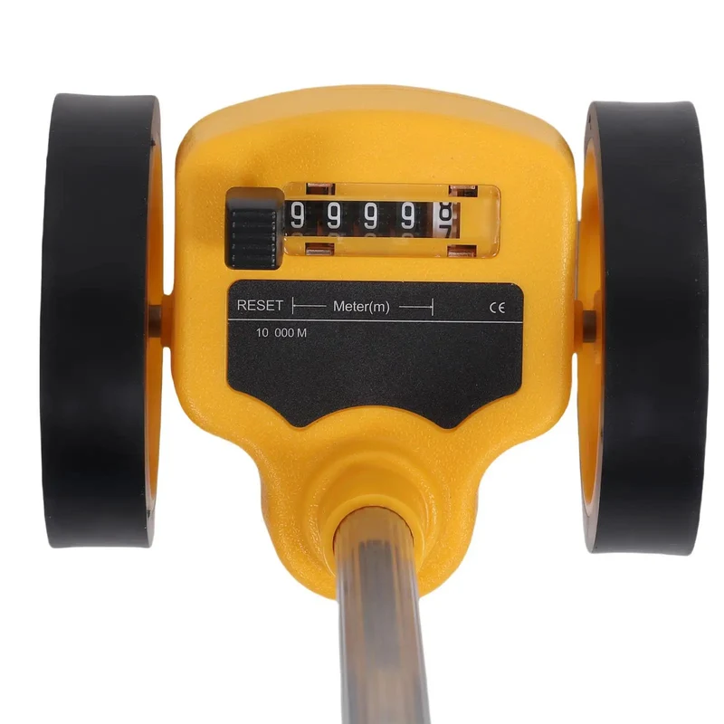 Heavy Duty Dual Rolling Measuring Wheel 4 Inch Lightweight Distance Tracker With Smooth Roll And Straight Up Accurate Readings For Quick Field Surveys Where You Need Zero Sweat Getting Precise Measurements Daily