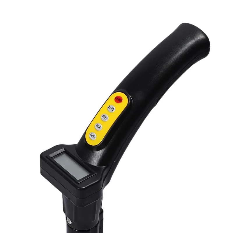 Heavy Duty Digital Measuring Wheel With Telescopic Aluminum Handle For Surveying And Construction Layout Smooth Roll Design Measures Up To 9999 Feet With No Sweat Precision