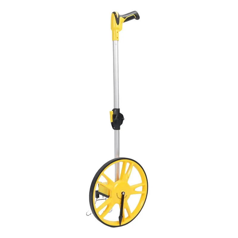 Smooth Rolling Heavy Duty Mechanical Measuring Wheel With Fold Down Carry Handle And Large Dial Counter For No Hassle Outdoor Construction Surveying Or Diy Yard Planning