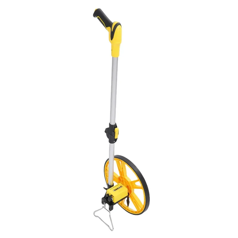 Smooth Rolling Heavy Duty Mechanical Measuring Wheel With Fold Down Carry Handle And Large Dial Counter For No Hassle Outdoor Construction Surveying Or Diy Yard Planning