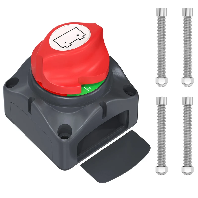 Coupe-circuit de batterie 12V – Interrupteur de batterie pour camping-car, voiture, bateau, et applications marines