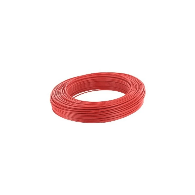 Câble souple H07V-K 4mm ROUGE Couronne 100m