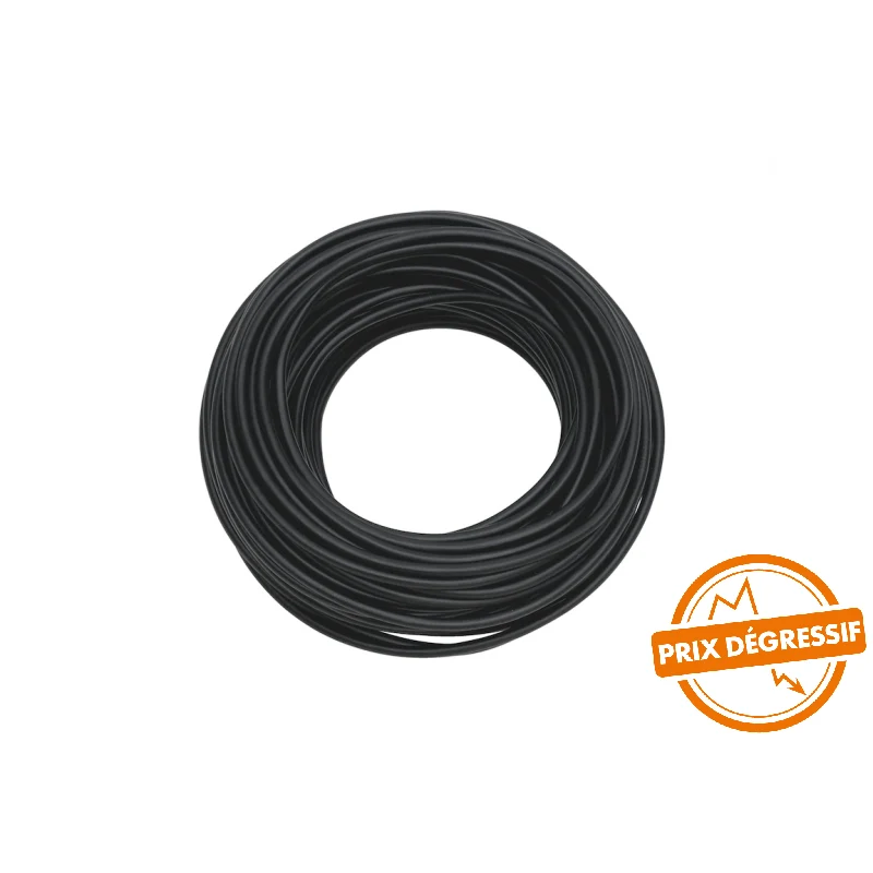 Câble souple HI FLEX 35mm NOIR 1m (Couronne 25M)