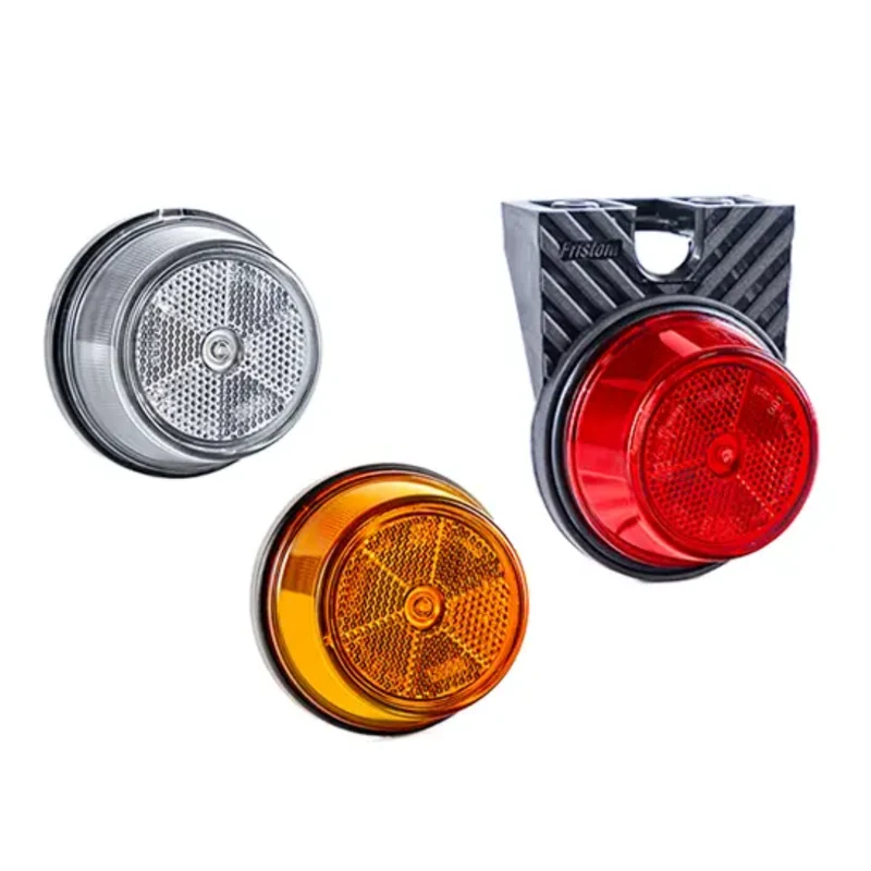 Feux de position ronds à LED Fristom FT-059 avec réflecteur et support