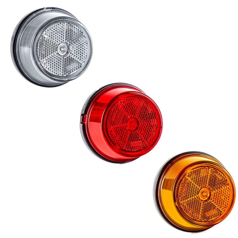 Feux de position ronds à LED Fristom FT-059 avec réflecteur et support