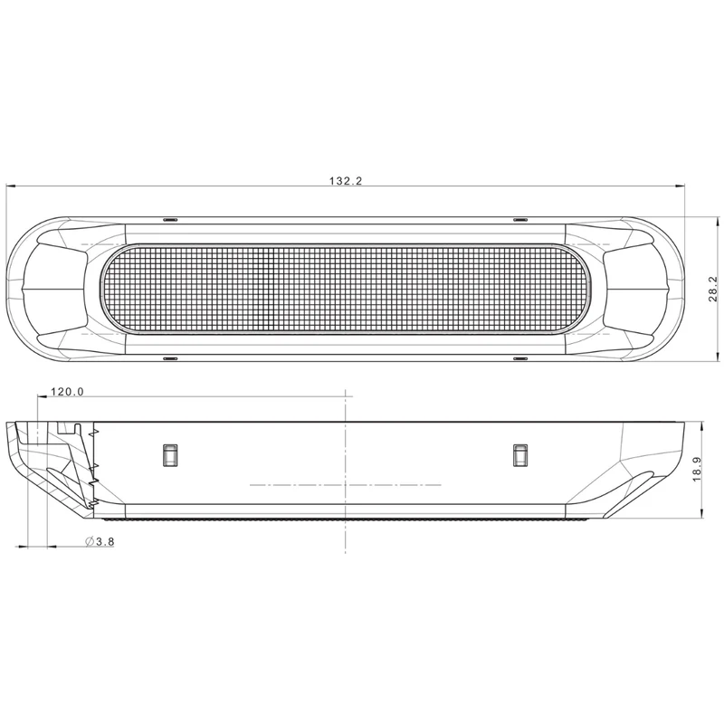 Bandes lumineuses indicatrices compactes Fristom