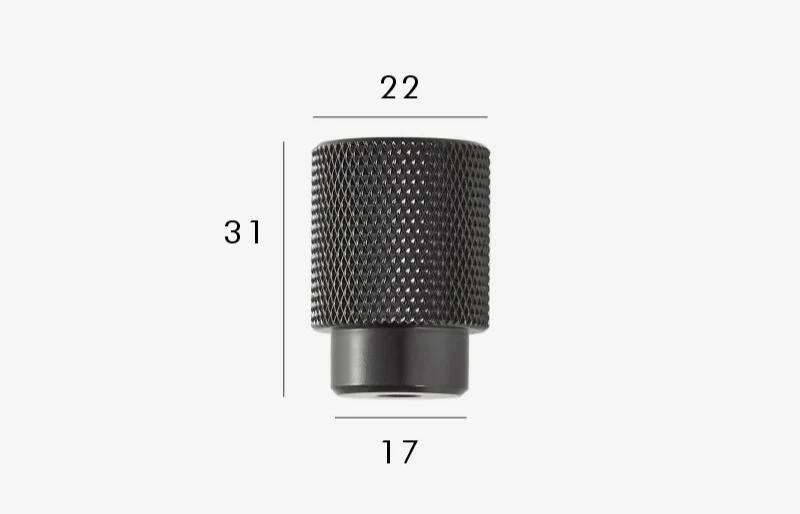 Bouton de Meuble Laiton Noir