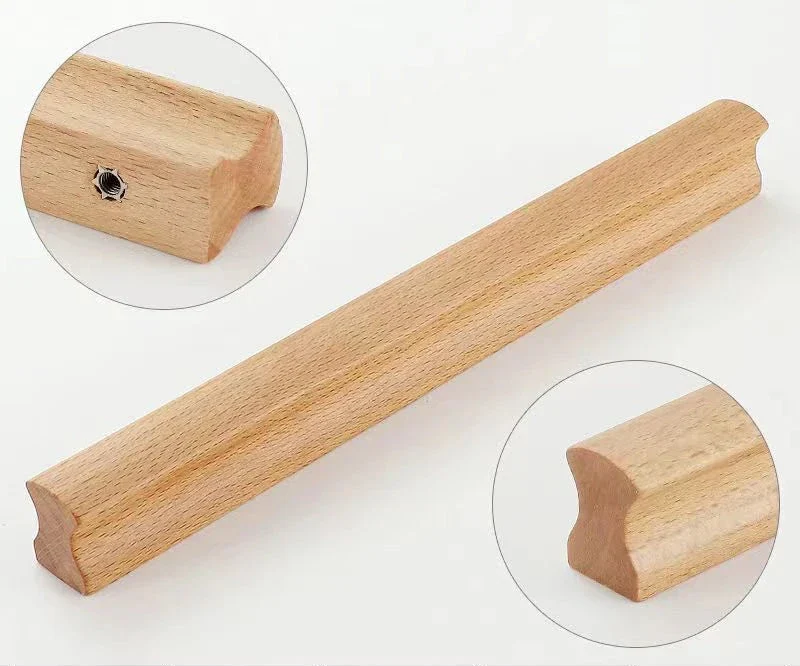 Poignée de Meuble en Bois Classique