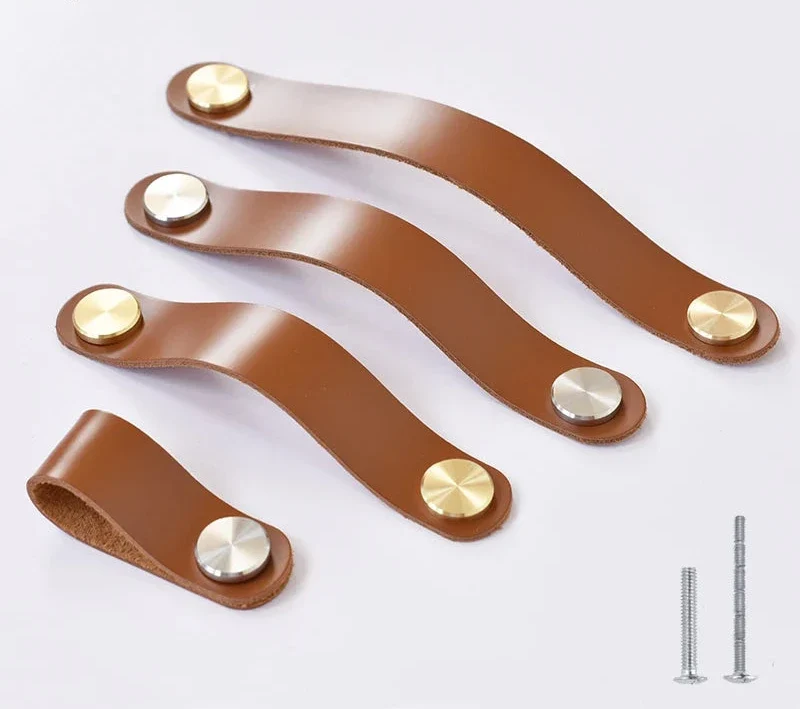 Poignée De Meuble en Cuir Design