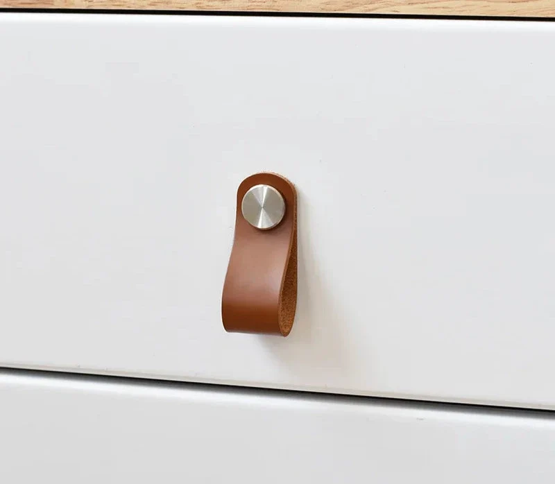 Poignée De Meuble en Cuir Design