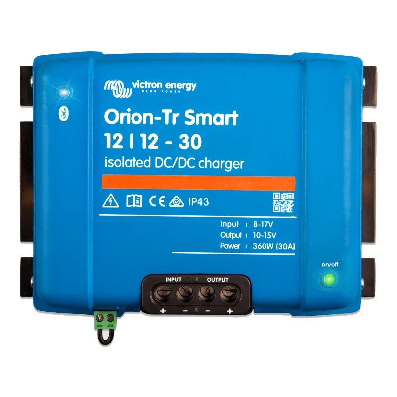 VICTRON Orion-Tr Smart 12/12-30A Isolé – Chargeur DC/DC 12V avec Bluetooth, Compatible Euro 5 & 6