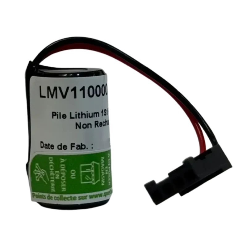 Pile PLC Lithium 3V 950mAh 1/2AA LMV110000 pour Micrologix 1100
