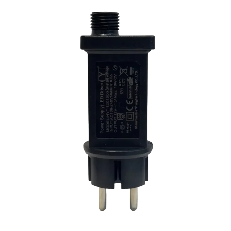 Transformateur secteur 12V 18W pour guirlandes de décoration et de Noël