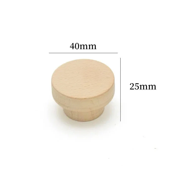 Bouton de meuble en bois de chêne