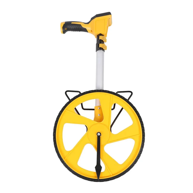 Slick Precision Digital Measuring Wheel With Hella Accurate Foot Inch Meter Centimeter Switching And Memory Hold Lock Featuring Six Button Control For Straight Up Professional Survey Or Construction Work From Twenty Three To Forty Inches