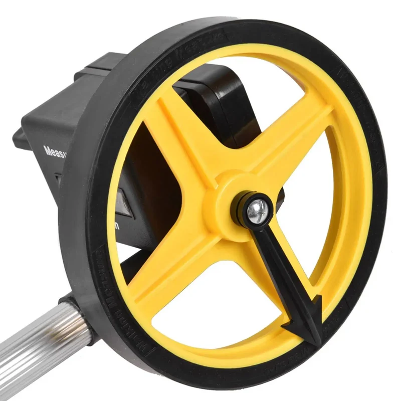 Pro Grade Distance Measuring Wheel With Telescopic Handle And Precision Roll Counter For Land Surveyors Seeking An Ace Durable Yard Gauge That Is Straight Up Slick On Every Site