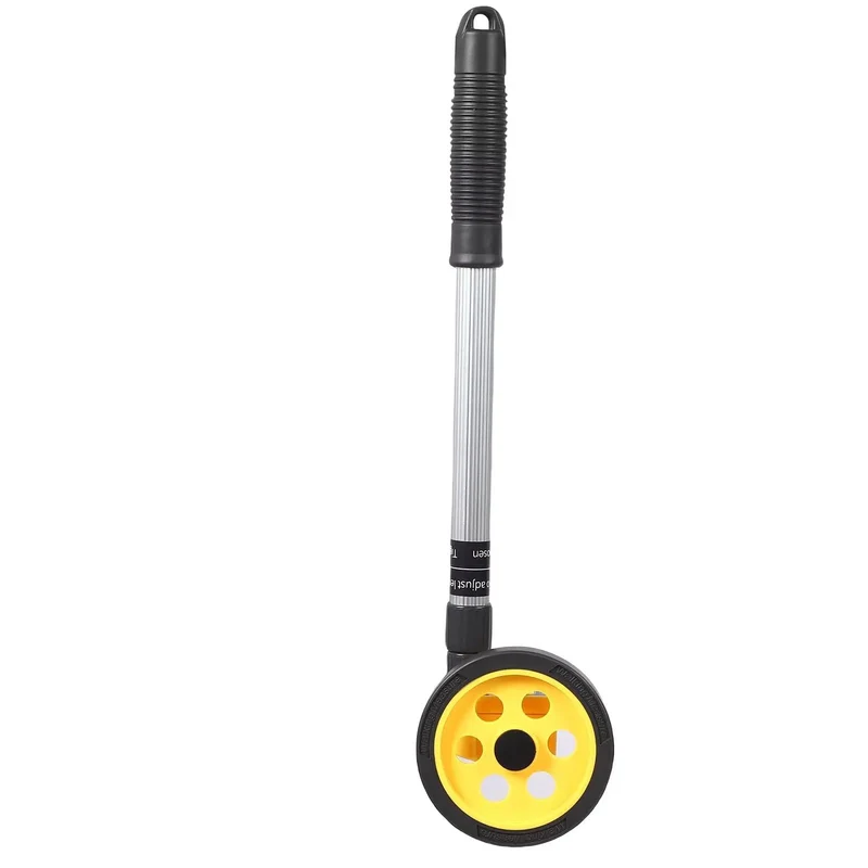 Extendable Measuring Wheel Featuring Dead On Accuracy And Hassle Free Rolling For Landscaping Construction And Pro Projects Adjusts From Forty Five To One Hundred Two Centimeters Straight Up Reliable Tool