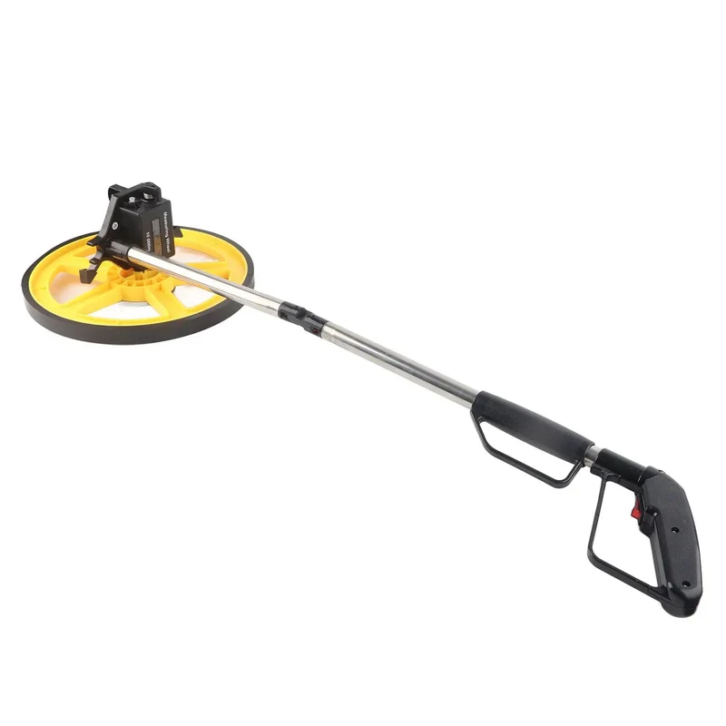 Straight Up Heavy Duty Mechanical Measuring Wheel For Big League Distance Tracking On Any Job Site With No Sweat Ease Of Use Bright Led Dial Counter And Quick Fold Handle