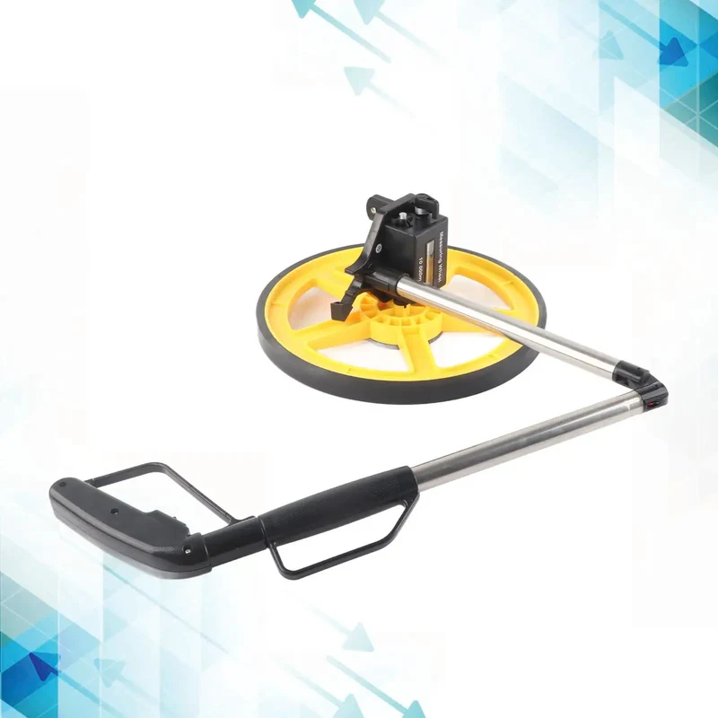 Straight Up Heavy Duty Mechanical Measuring Wheel For Big League Distance Tracking On Any Job Site With No Sweat Ease Of Use Bright Led Dial Counter And Quick Fold Handle