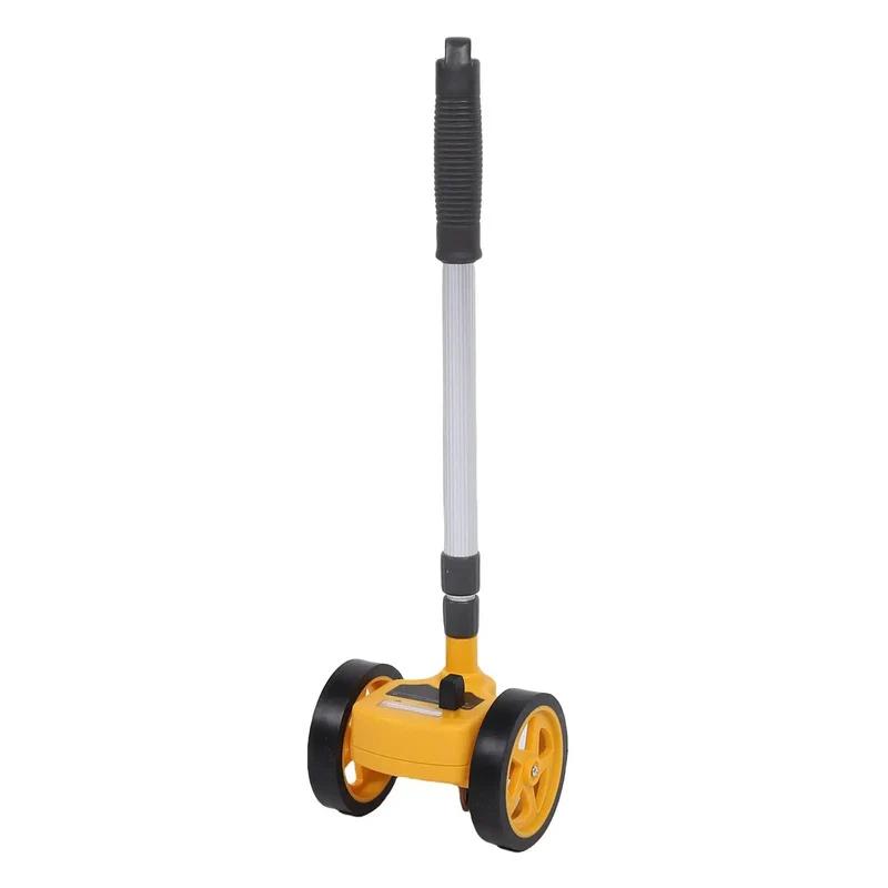 Heavy Duty Measuring Wheel With Dual Rubber Wheels Dead Nuts Accurate Distance Tracker Built Dang Tough ABS Comfortable Grip Construction And Landscaping Long Roll Counter Straight Curve Measurements Up To 9999 Meter Capacity