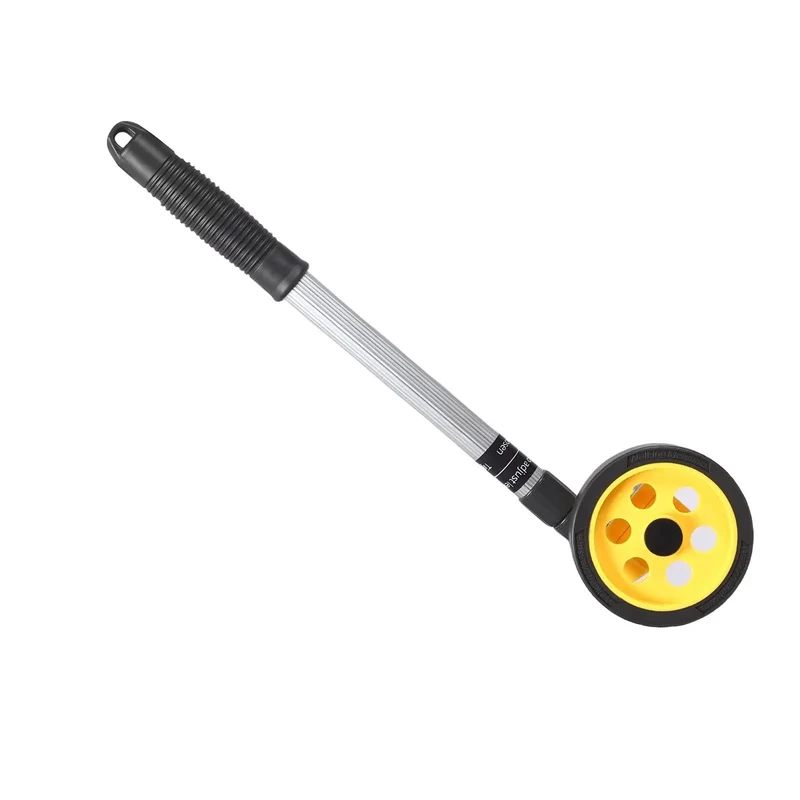 Extendable Measuring Wheel Boasting Hella Precise Distance Readouts And A Slick Retracting Spool Crafted Like A Tank For Busy Construction Sites Landscaping Tracts Or Driveway Projects