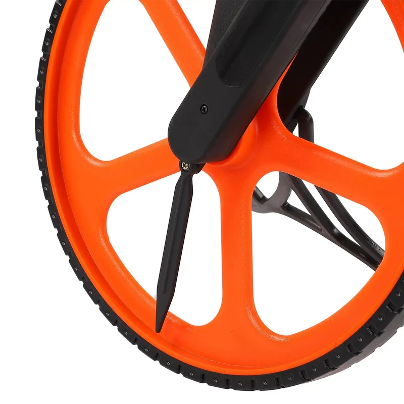 Heavy Duty Hand Measuring Wheel With Mechanical Distance Counter For Site Layout Lightweight Aluminum Frame Delivers Knockout Durability And Dead Simple One Handed Operation With Zero Battery Drama Tracking Each Yard On Your Job