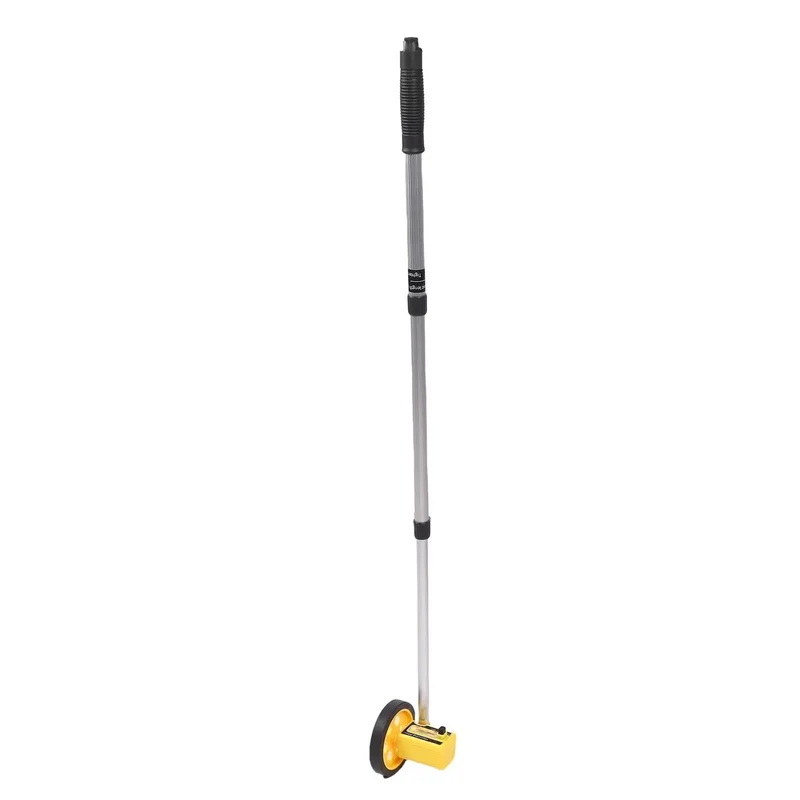 Slick Extendable Measuring Wheel With Hella Precise Metric Distance Roller For Construction Site Layouts And Official Surveys Lightweight Portable Gear Rig With Quick Adjust Handles
