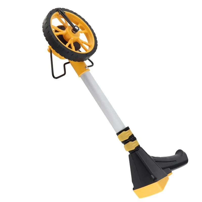 Heavy Duty Digital Distance Measuring Wheel With Foldable Handle And Extra Large Odometer Display For Quick Hassle Free Yard Surveys Or Construction Jobs Built Tough To Roll Smoothly Across Any Pavement Without Breaking A Sweat
