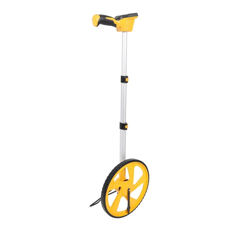 Contractor Favorite Handheld Distance Measuring Wheel With Bright Backlit LCD Display And Quick Hold Button For No Sweat Yardage Tracking Metric And Imperial Measurements