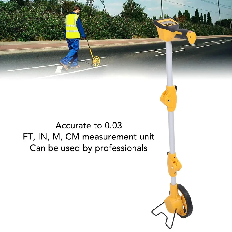 Digital Measuring Wheel For Surveying With Backlit Ip54 Screen Built Tough For The Daily Grind Tracking Yardage Smooth On Outdoor Job Sites Without Skipping A Beat During Heavy Work Shifts Today
