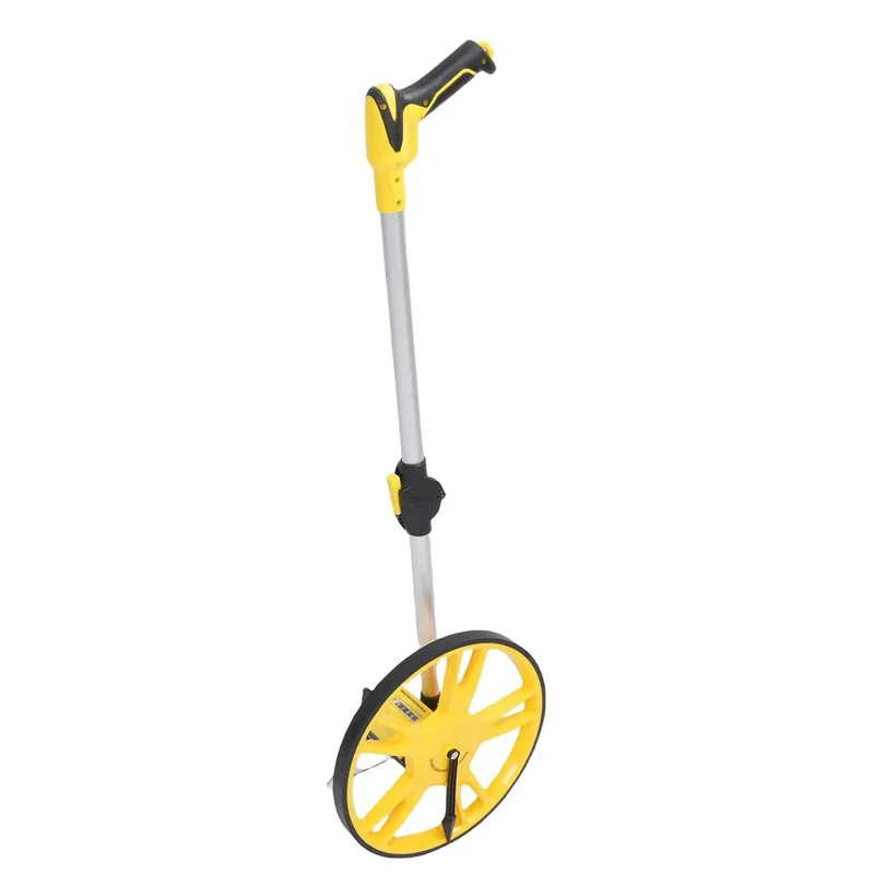 Dead On Precision Folding Mechanical Measuring Wheel For Stress Free Metric Distance Tracking Up To 9999.9 Meters With Heavy Duty Dial Counter For Contractors And Handyman Pros