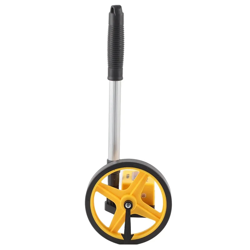 Beast Mode Telescopic Distance Measuring Wheel With Smooth Roll Thick Heavy Grip TPR Tire And Crisp Mechanical Dial Built Tough For Site Surveys Construction Projects And Ranch Work Quick Fold Portable