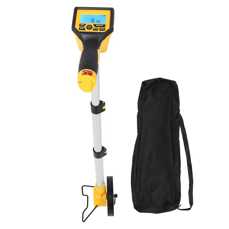 Badass Digital Display Measuring Wheel With Slick Backlit Screen For Hassle Free Distance Tracking And Precise Feet Inches Yards Metric Imperial Measurements Indoors Outdoors With Sturdy Ergonomic Handle
